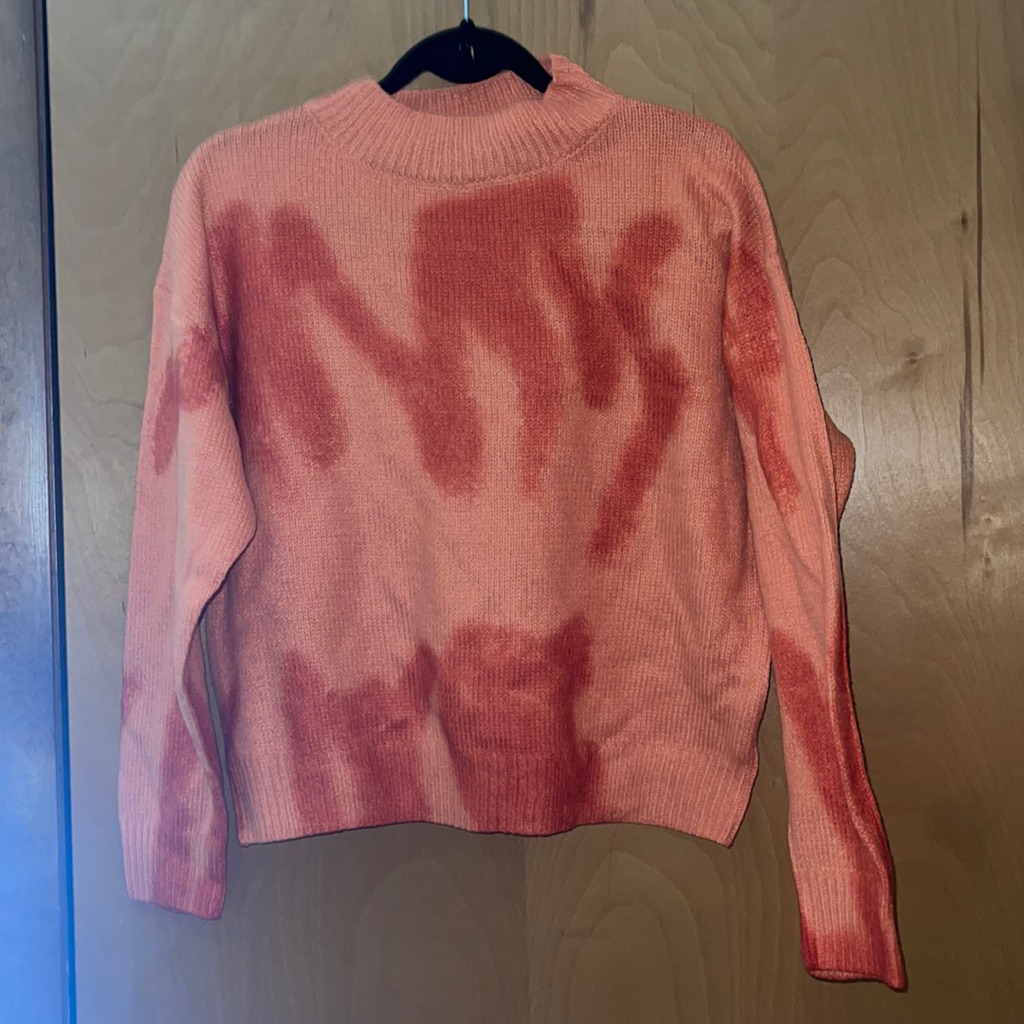 Orange Patterned Sweater
